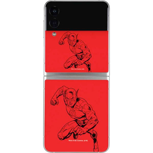 DC Comics The Flash Comic Pop Galaxy Z Flip3 5G Skin